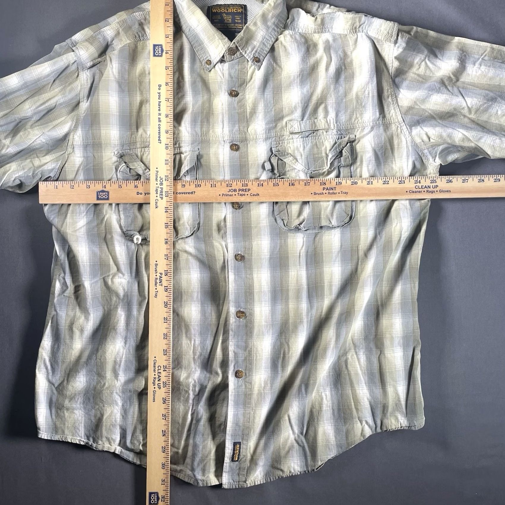 Vintage VINTAGE Woolrich Shirt Mens 2XL Button-Up Long Sleeve Green USA Brown/Green Shoe? Size US XXL / EU 58 / 5 - 3 Thumbnail