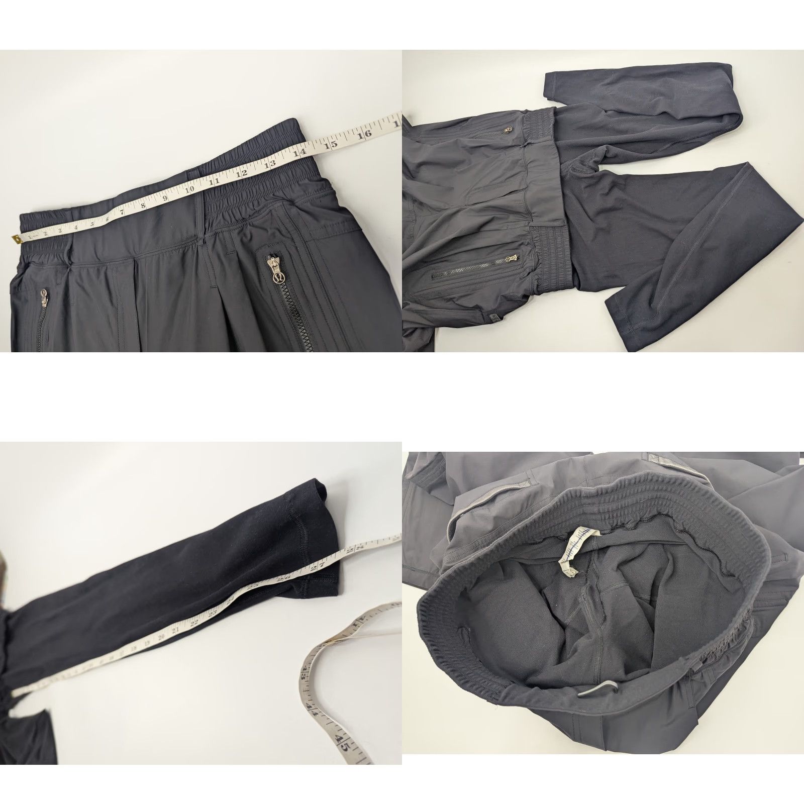 Lululemon Lululemon Black Pants Womens Leggings Attached Lined Mid Rise Zip Pockets Size 6 Size 28" / US 6 / IT 42 - 8 Thumbnail