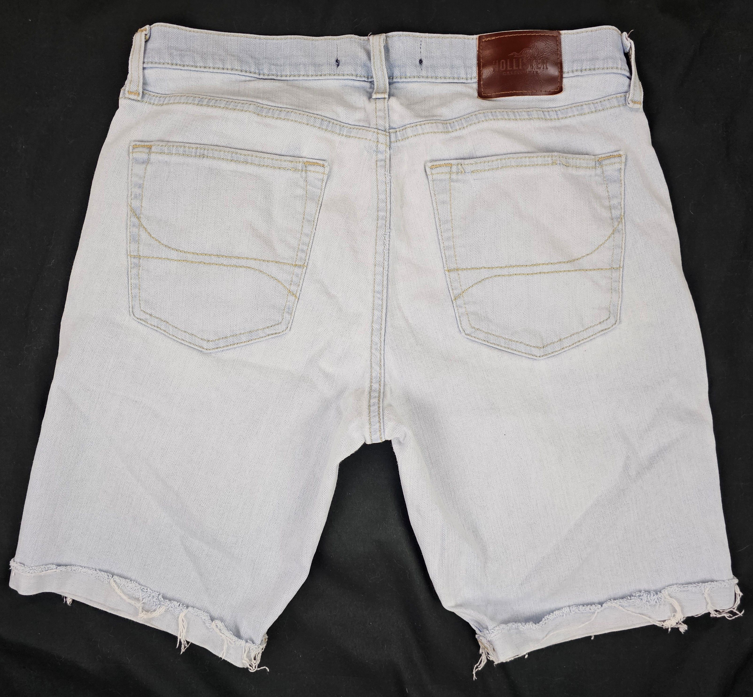 Hollister Hollister Jean Shorts Men's 33 Light Blue Denim 9" Skinny Size US 33 - 2 Thumbnail