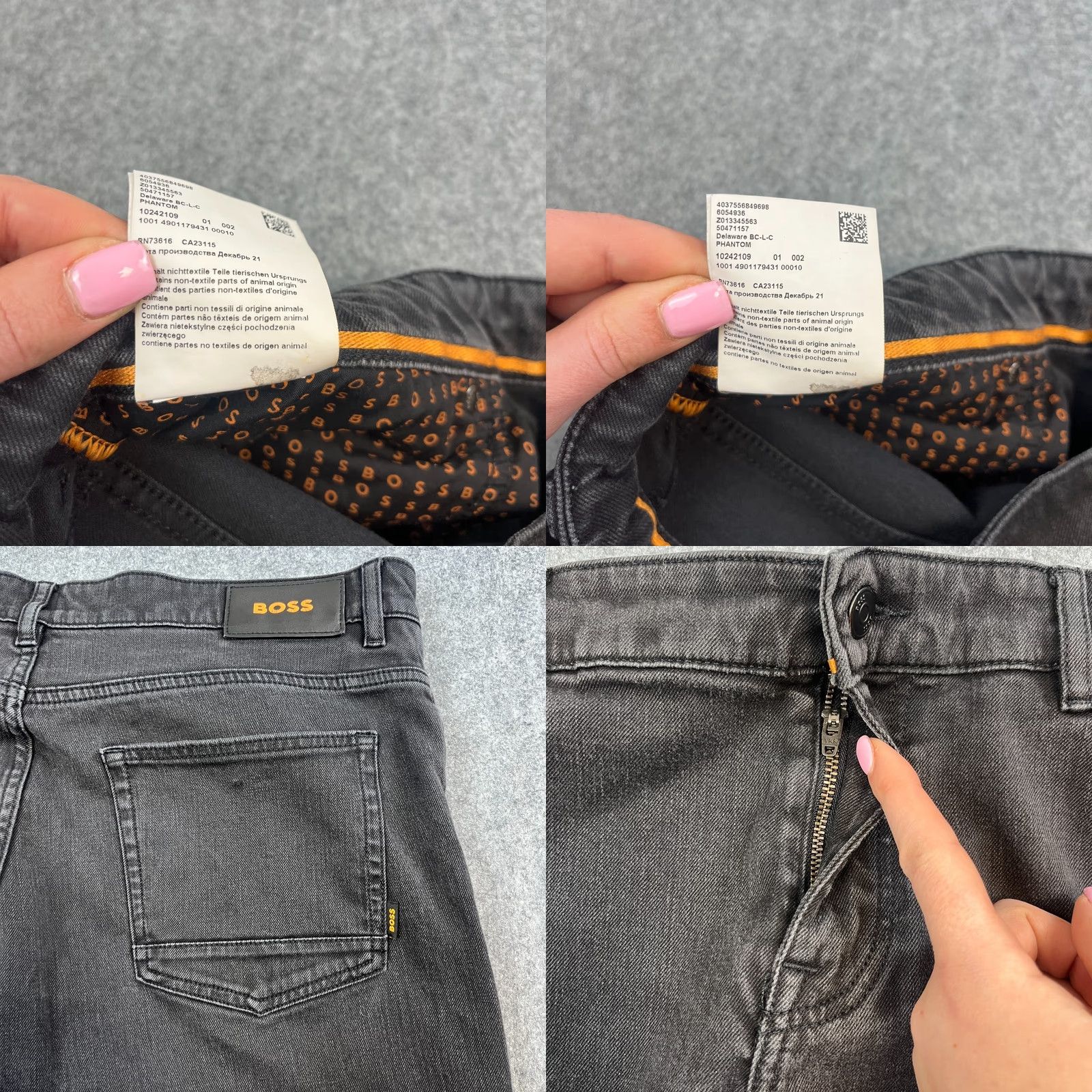 Hugo Boss HUGO BOSS Denim Jeans Slim Fit 38 32 Black Dark Wash Delaware BC-L-C Jeans Mens Slim Fit 38 waist - No extra text Size US 38 / EU 54 - 9 Thumbnail