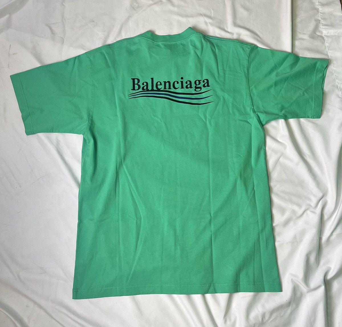 Balenciaga Balenciaga Political Campaign Logo Bright Green T-Shirt Size US XS / EU 42 / 0 - 2 Thumbnail