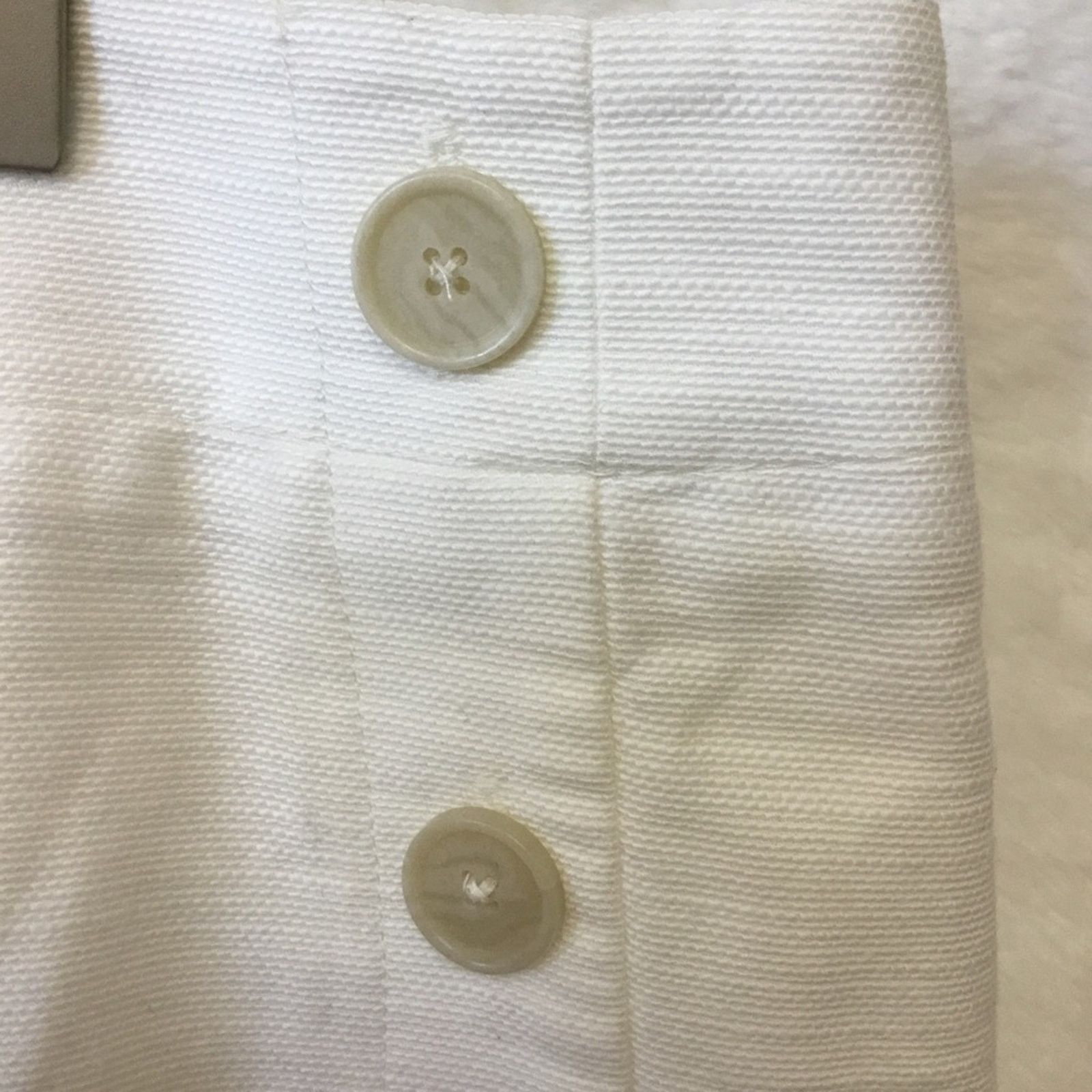 Loft Loft White Button Detail Pencil Skirt Size 27" / US 4 / IT 40 - 7 Thumbnail