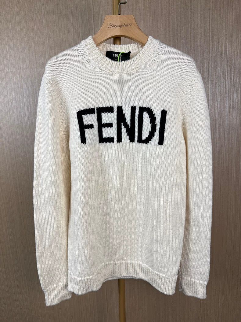 Fendi Fendi Letter Logo Sweater Size US L / EU 52-54 / 3 - 1 Thumbnail
