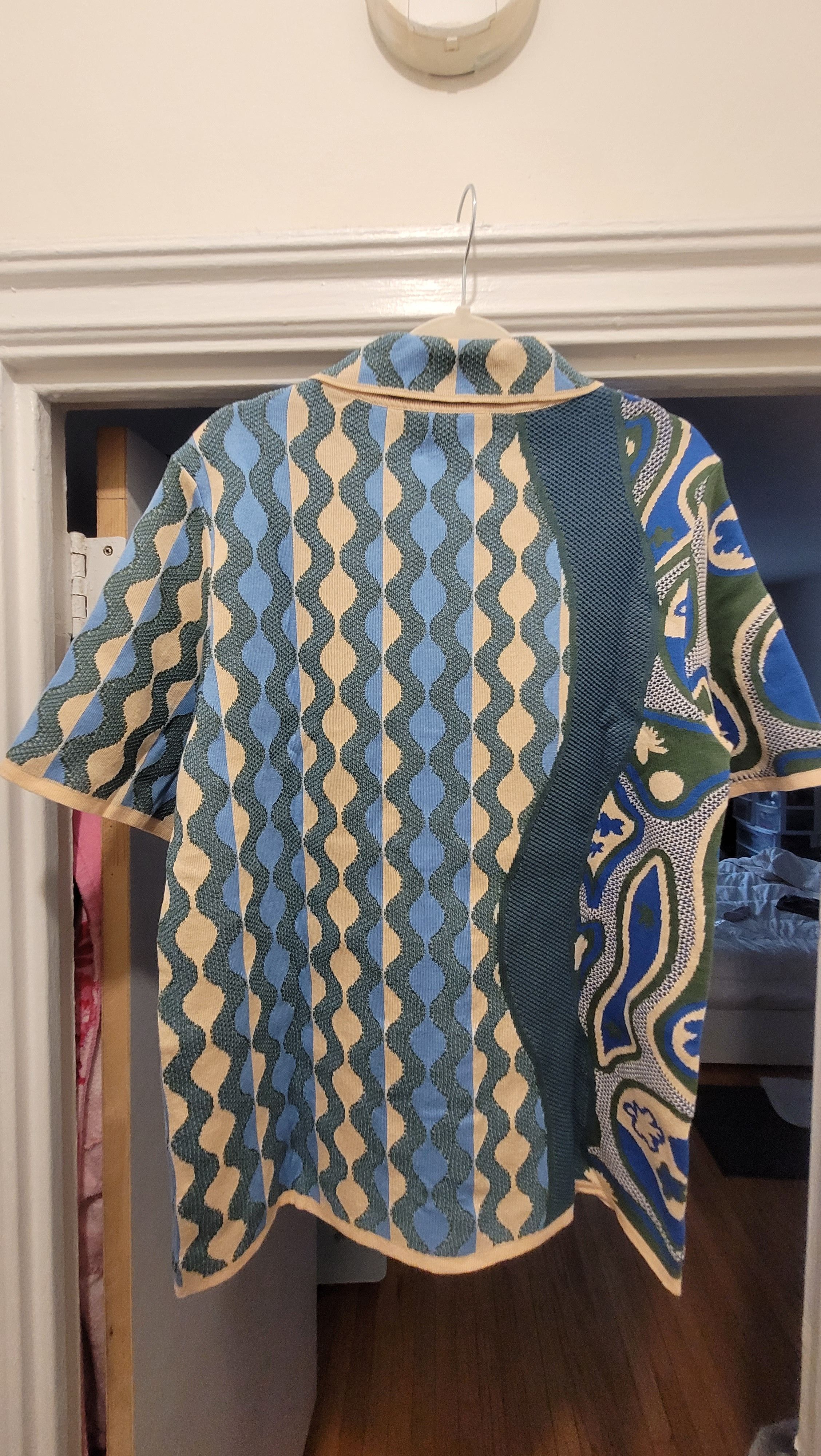 Ahluwalia AHLUWALIA Katrina Wave-Jacquard Shirt Size US L / EU 52-54 / 3 - 4 Thumbnail