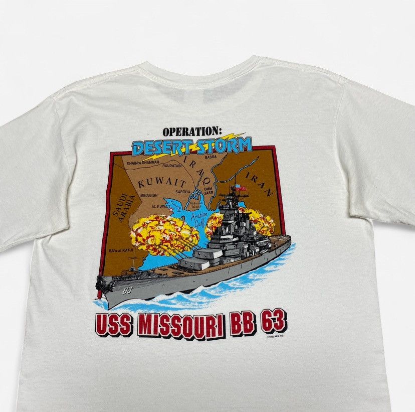 Other Vintage 1991 operation dessert storm battle ship T-shirt Size US M / EU 48-50 / 2 - 1 Thumbnail