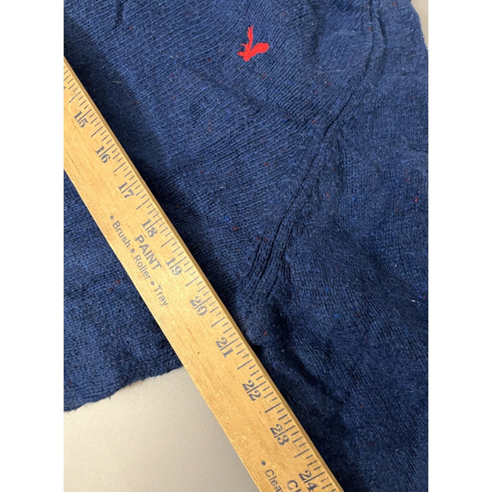 American Eagle Outfitters AMERICAN EAGLE Men’s Blue Crewneck Elbow Patch Sweater Size L Size US L / EU 52-54 / 3 - 6 Thumbnail