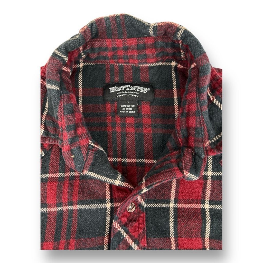 Other Most Wanted Snap Button Flannel Size Large Tall Size US L / EU 52-54 / 3 - 5 Thumbnail