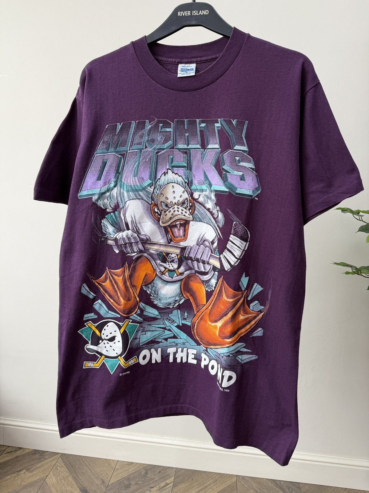 Other Vintage 1993 Salem Anaheim Mighty Ducks On The Pond T-Shirt Size US M / EU 48-50 / 2 - 3 Thumbnail