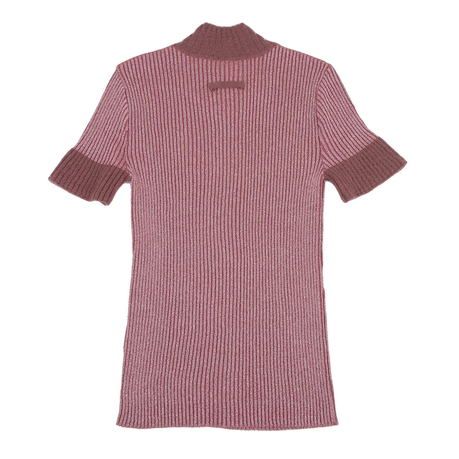 Jean Paul Gaultier Glitter Ribbed Knit in Pink, Size 48 Size US M / EU 48-50 / 2 - 7 Thumbnail