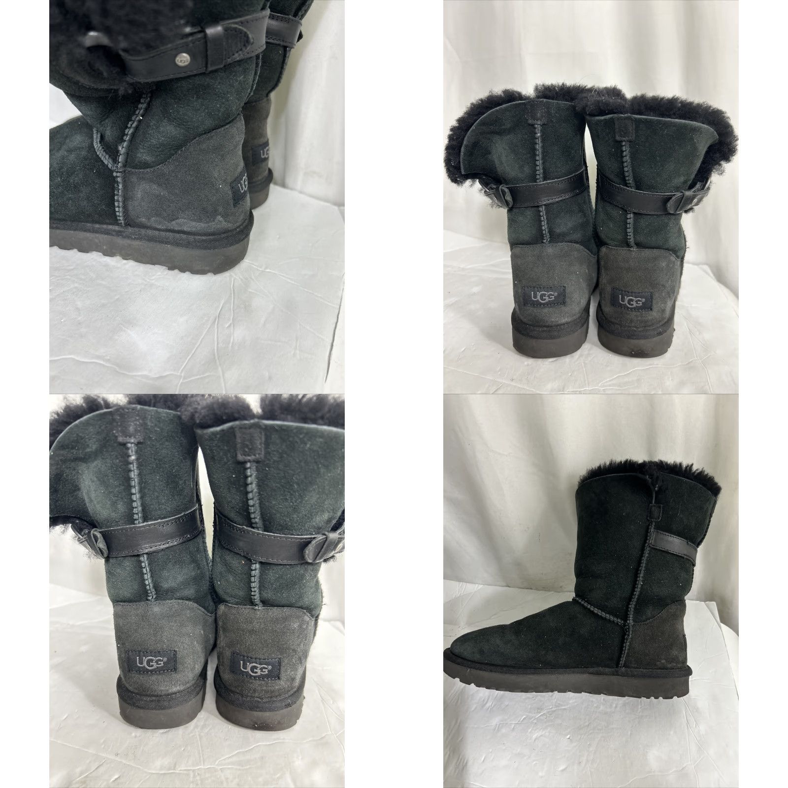 Ugg UGG Nash Buckle 1012446 Boot Women's Size 8 Black Suede Size US 8 / IT 38 - 9 Thumbnail