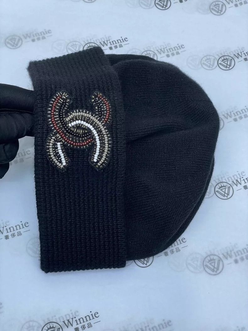 Chanel Chanel 23A handicraft workshop beaded logo black knitted co Size ONE SIZE - 2 Thumbnail