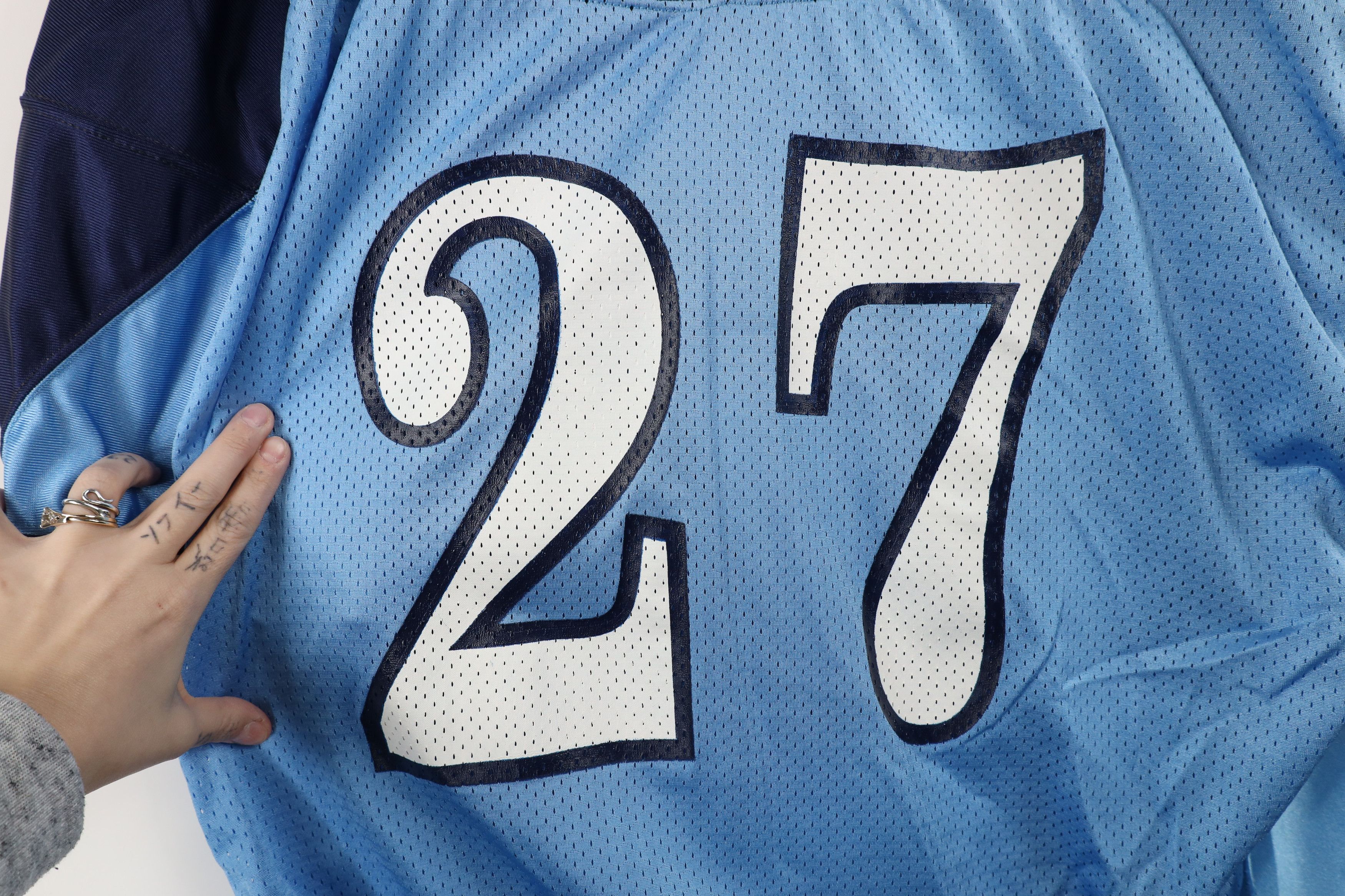 Vintage Vintage 90s Rawlings Cut Tennessee Titans Football Jersey Size US XXL / EU 58 / 5 - 5 Thumbnail