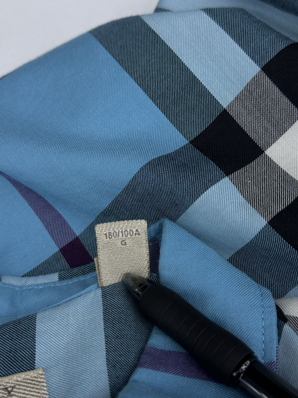 Burberry Burberry Brit Blue Nova Check Button Up Shirt Size US L / EU 52-54 / 3 - 5 Thumbnail