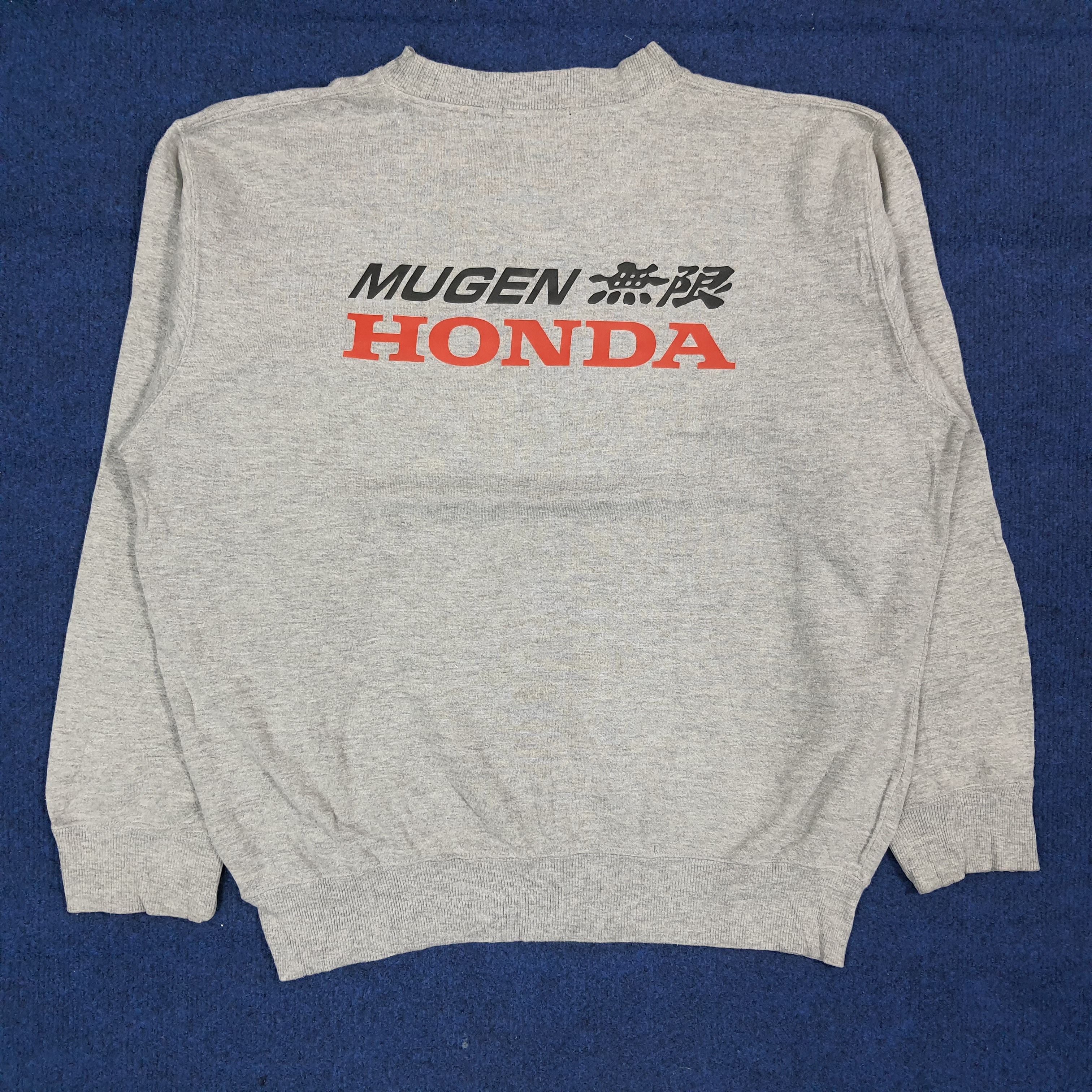 Japanese Brand Vintage Mugen Honda Racing Custom Logo Sweatshirt C275N11 Size US L / EU 52-54 / 3 - 1 Thumbnail
