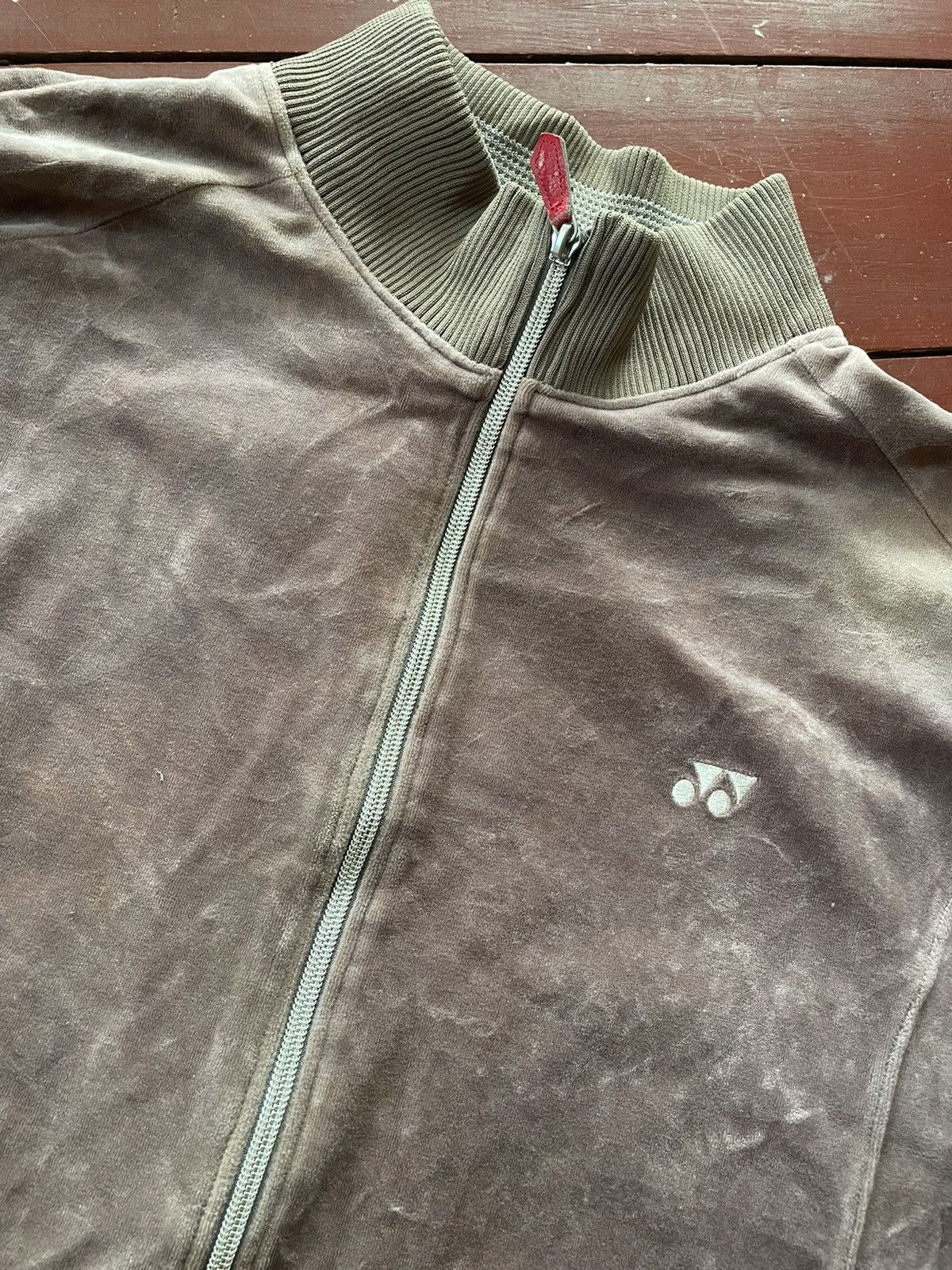 Japanese Brand × Vintage Vintage Yonex Zipper Velvet Jacket Size US XL / EU 56 / 4 - 8 Thumbnail