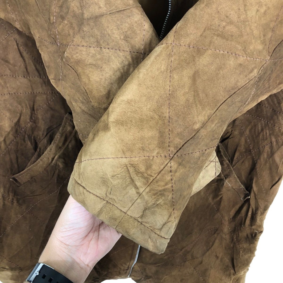 Genuine Leather VINTAGE GENUINE LEATHER JACKET COURREGES PARIS ISSEY MIYAKE Size US M / EU 48-50 / 2 - 12 Thumbnail