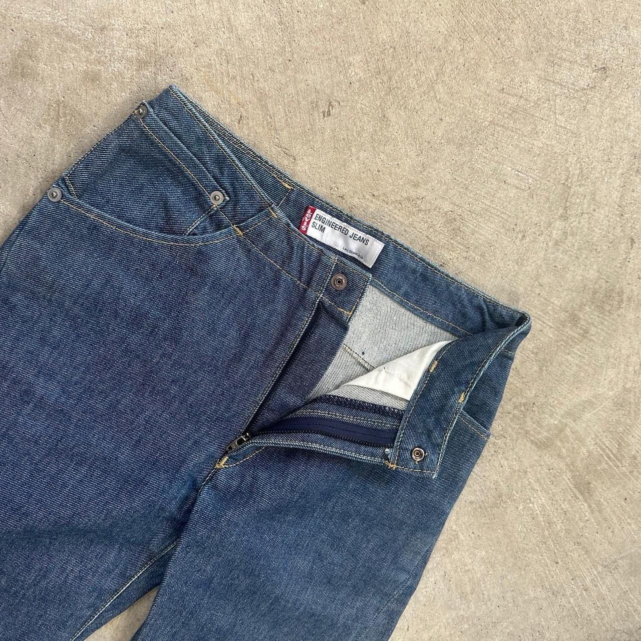 Levi's Levi’s Engineered Slim Jeans Japan Women 26x31 Dark Wash Size 26" / US 2 / IT 38 - 3 Thumbnail