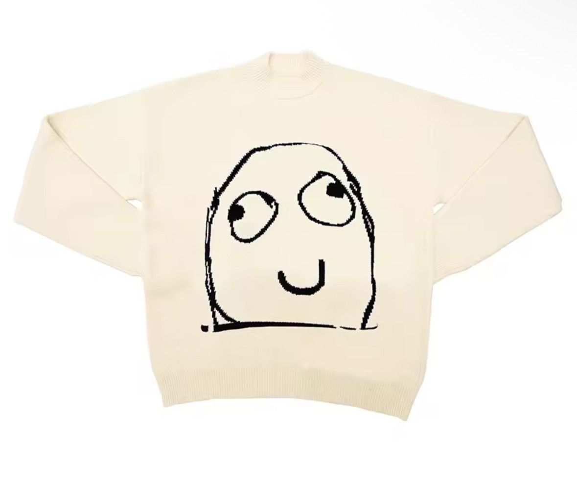 Other Street Retro Paint Funny Potato Facial Art Jacquard Knitwear Size US L / EU 52-54 / 3 - 1 Thumbnail