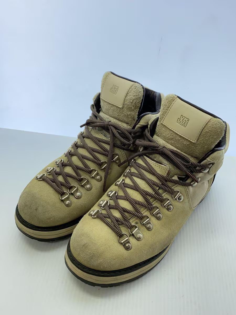 image of Visvim Suede Leather Serra Hiking Boots in Cream, Men's (Size 9.5)