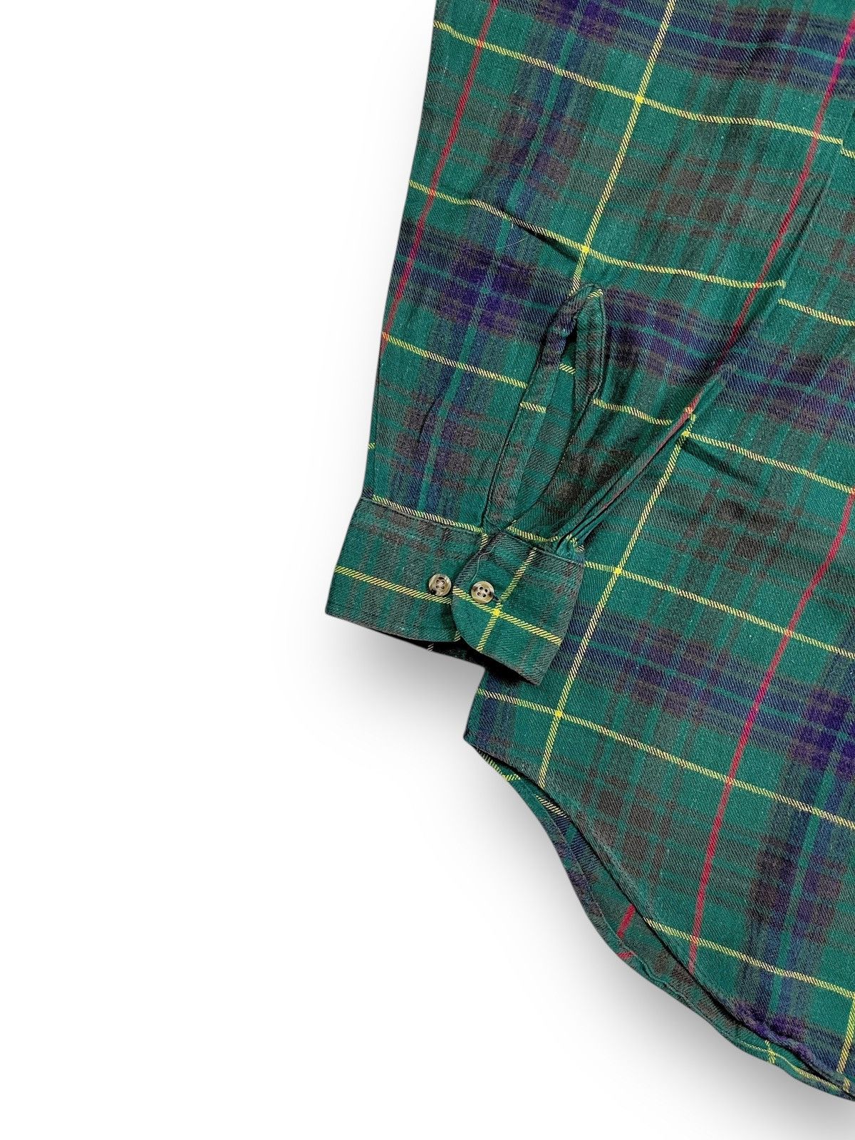 Savile Row × Vintage 90s Savile Row Vintage Plaid Outer Flannel Size US XL / EU 56 / 4 - 4 Thumbnail