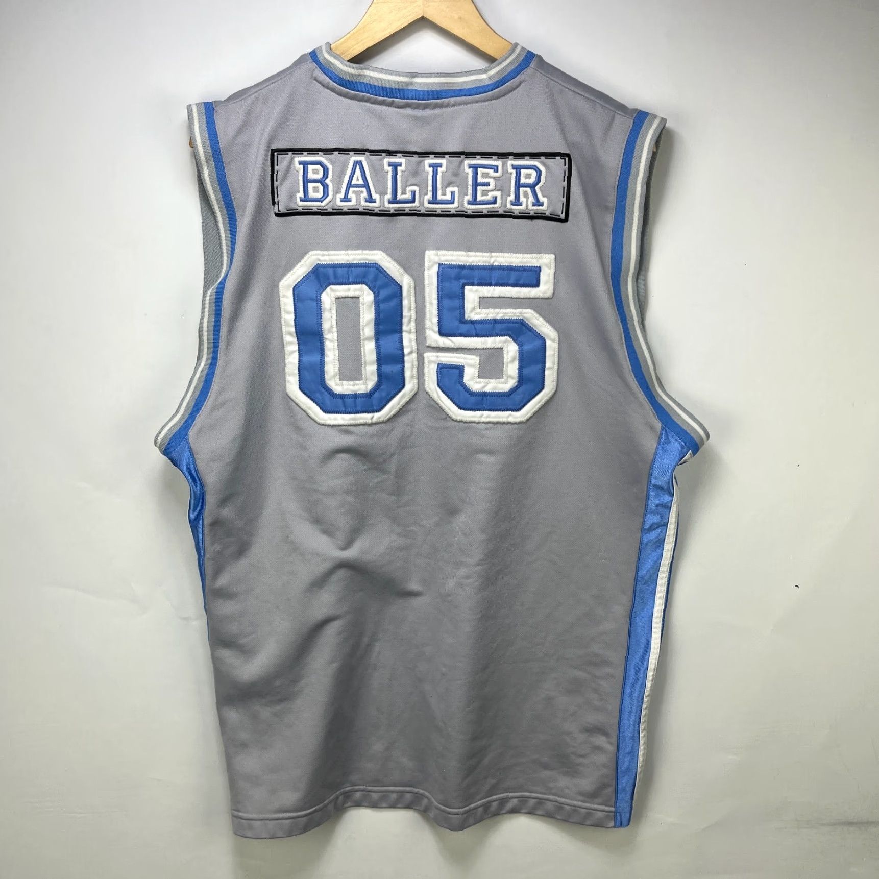 Vintage VINTAGE EXCO Y2K Basketball Jersey Large XL Baggy Hip Hop Mens Shirt XL Blue Hip Hop 90s Theme Size US L / EU 52-54 / 3 - 4 Thumbnail
