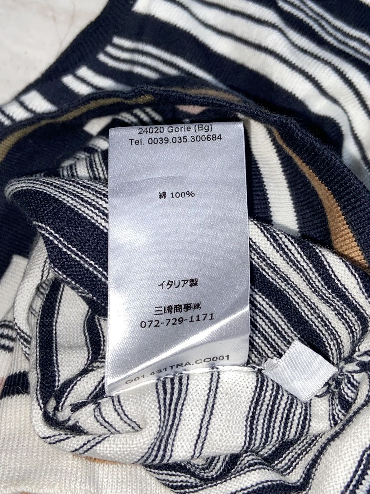 Designer CIVIDINI Striped Sleeveless T-shirt Size US XS / EU 42 / 0 - 8 Thumbnail