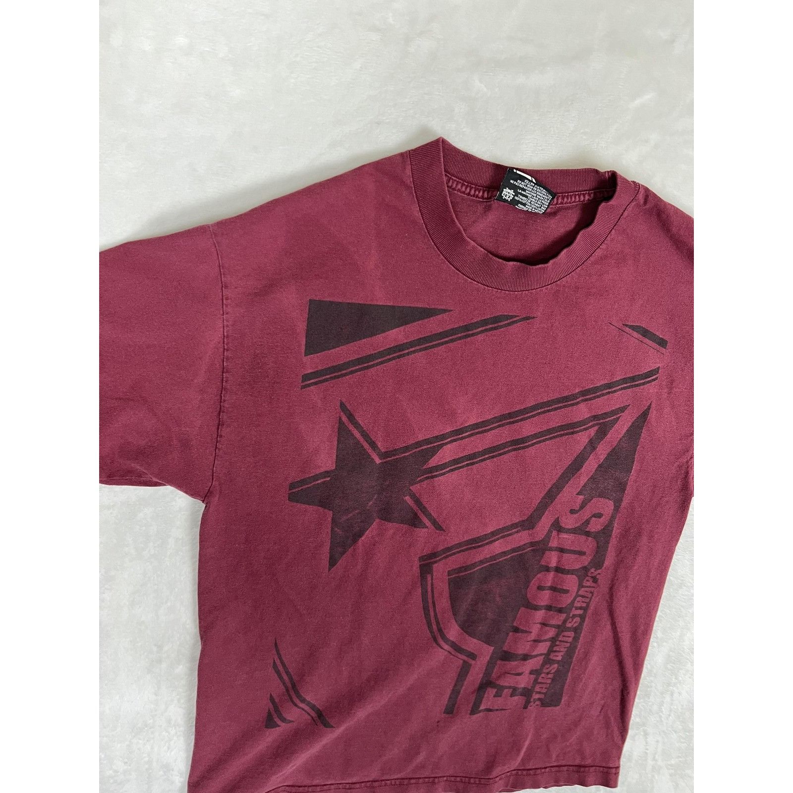 Famous Stars And Straps Vintage Famous Stars & Straps T-Shirt Mens Large Red Big F L Size US L / EU 52-54 / 3 - 3 Thumbnail