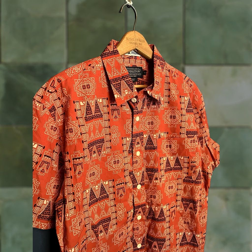 Pendleton Pendleton Polo Shirt Red Medium Mens Button Up Size US M / EU 48-50 / 2 - 1 Thumbnail