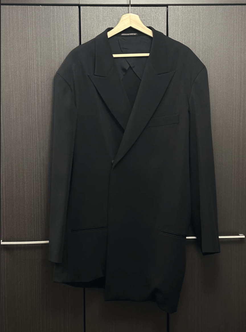 Yohji Yamamoto Yohji Yamamoto Pour Homme - SUMMER TUXEDO DRAPING JKT Size US M / EU 48-50 / 2 - 16 Thumbnail