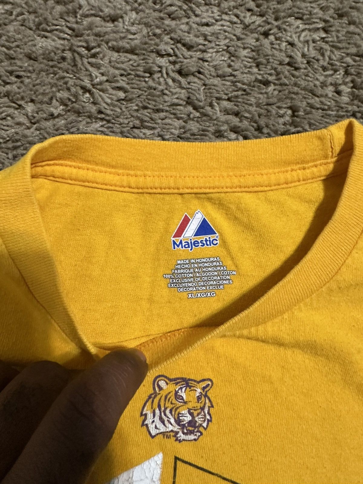 NCAA Vintage NCAA LSU tigers “triple yellow” shirt 00s size XL Size US XL / EU 56 / 4 - 3 Thumbnail