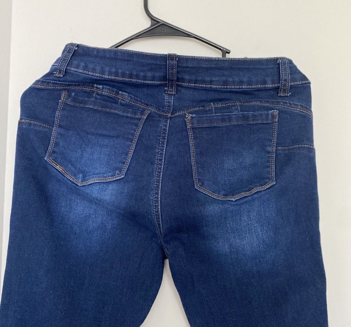 Other WAX JEANS BUTT I LOVE YOU DISTRESSED SKINNY STRETCH JEANS Size 27" / US 4 / IT 40 - 8 Thumbnail