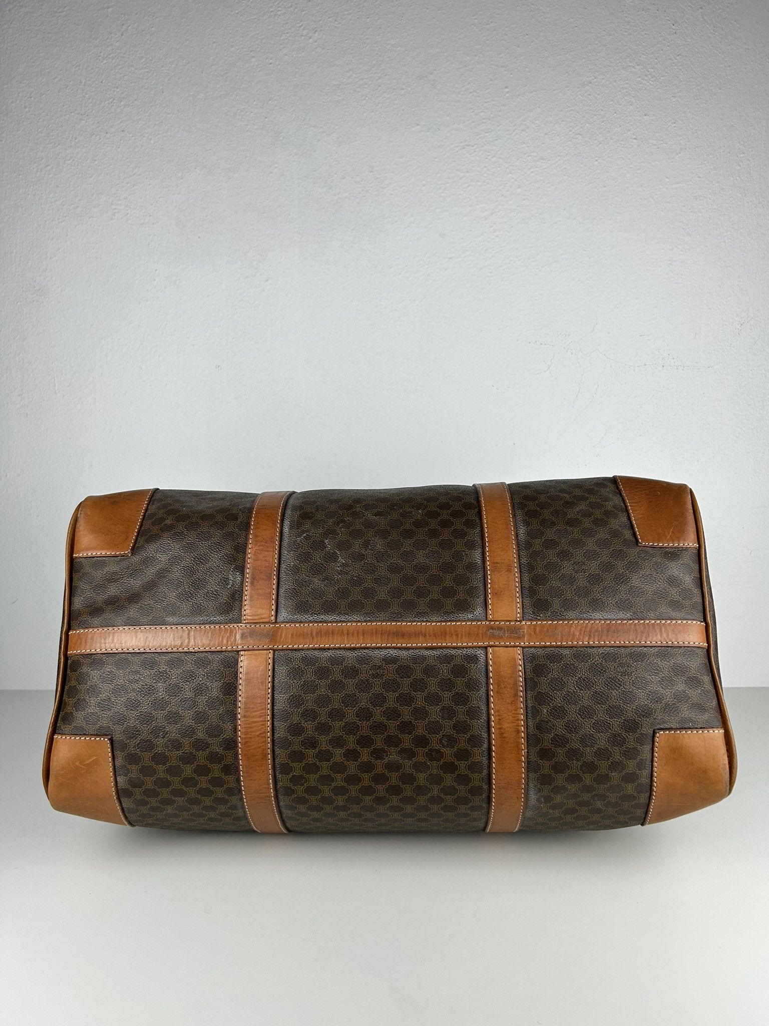 Celine Vintage 90s Celine macadam monogram boston bag Size ONE SIZE - 5 Thumbnail