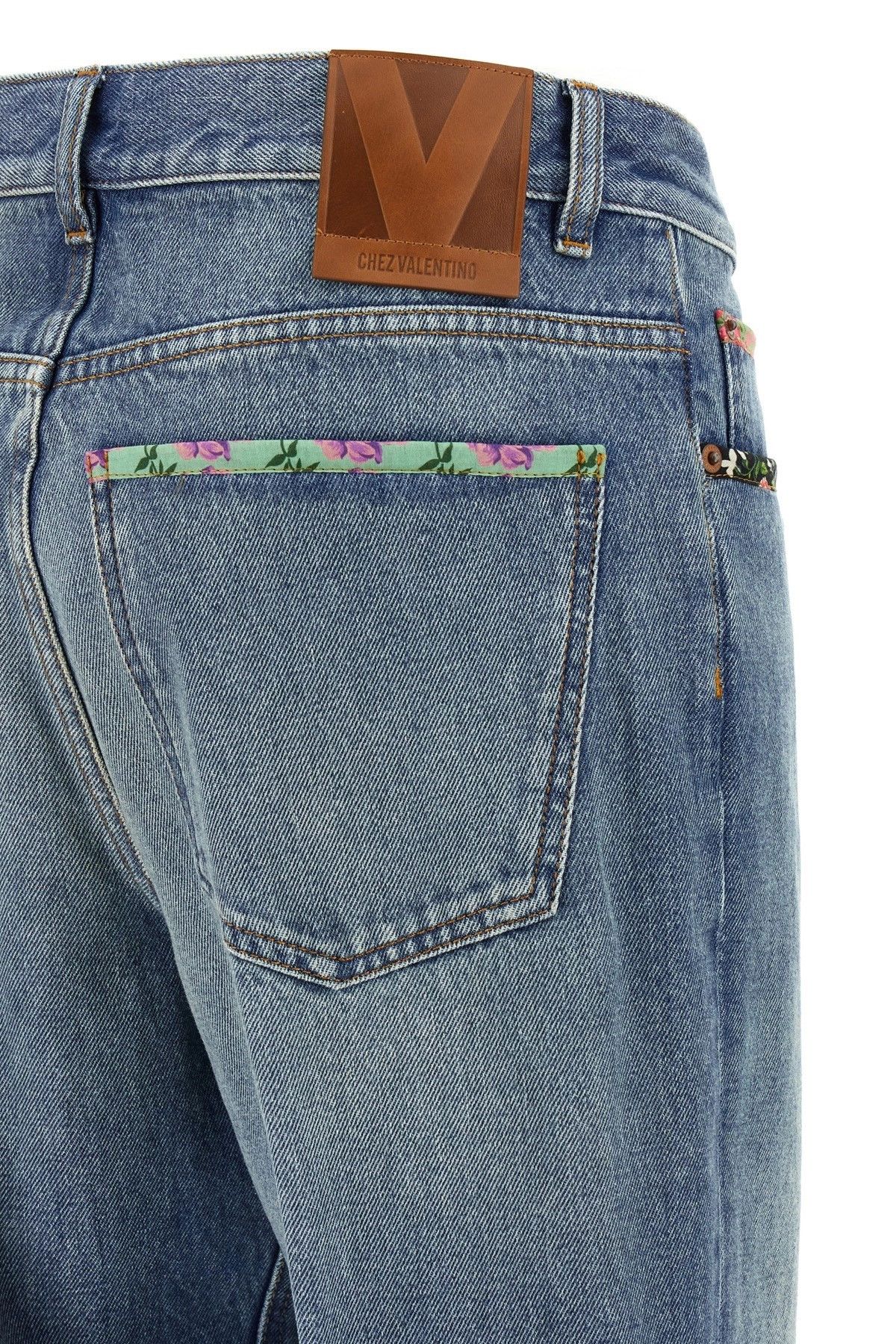 Valentino Floral Denim Jeans Size 25" / US 0 / IT 36 - 5 Thumbnail