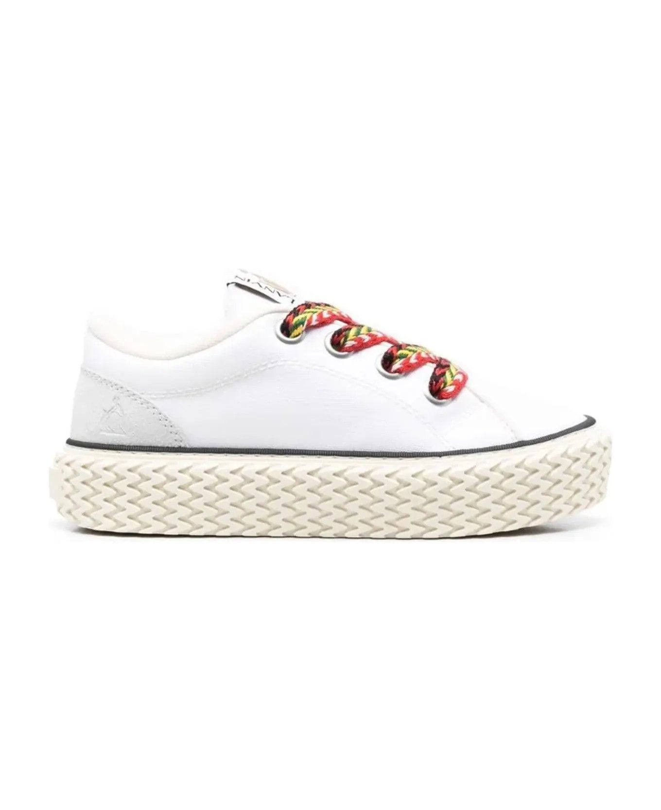 Lanvin o1y0326 Low-Top Sneakers in White/Gray Size US 7 / IT 37 - 1 Thumbnail