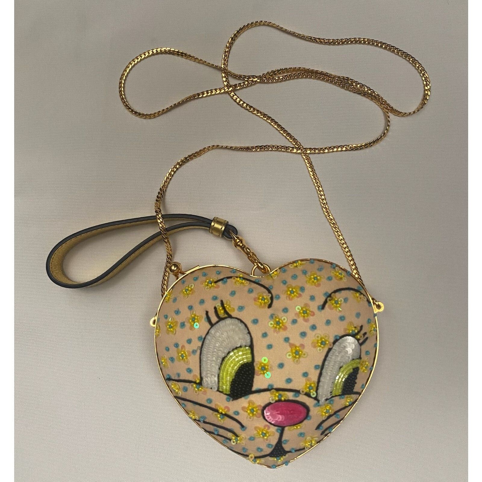 Moschino SS22 MOSCHINO Couture Jeremy Scott Cat Face Heart Shaped Bag Size ONE SIZE - 5 Thumbnail