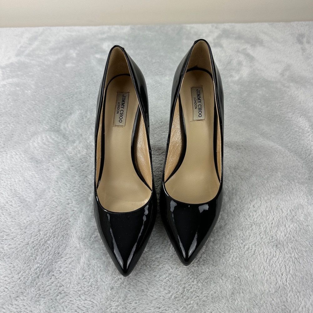 Jimmy Choo Jimmy Choo Black Pointed Toe Heels Women’s Size 39 EU Size US 8 / IT 38 - 6 Thumbnail