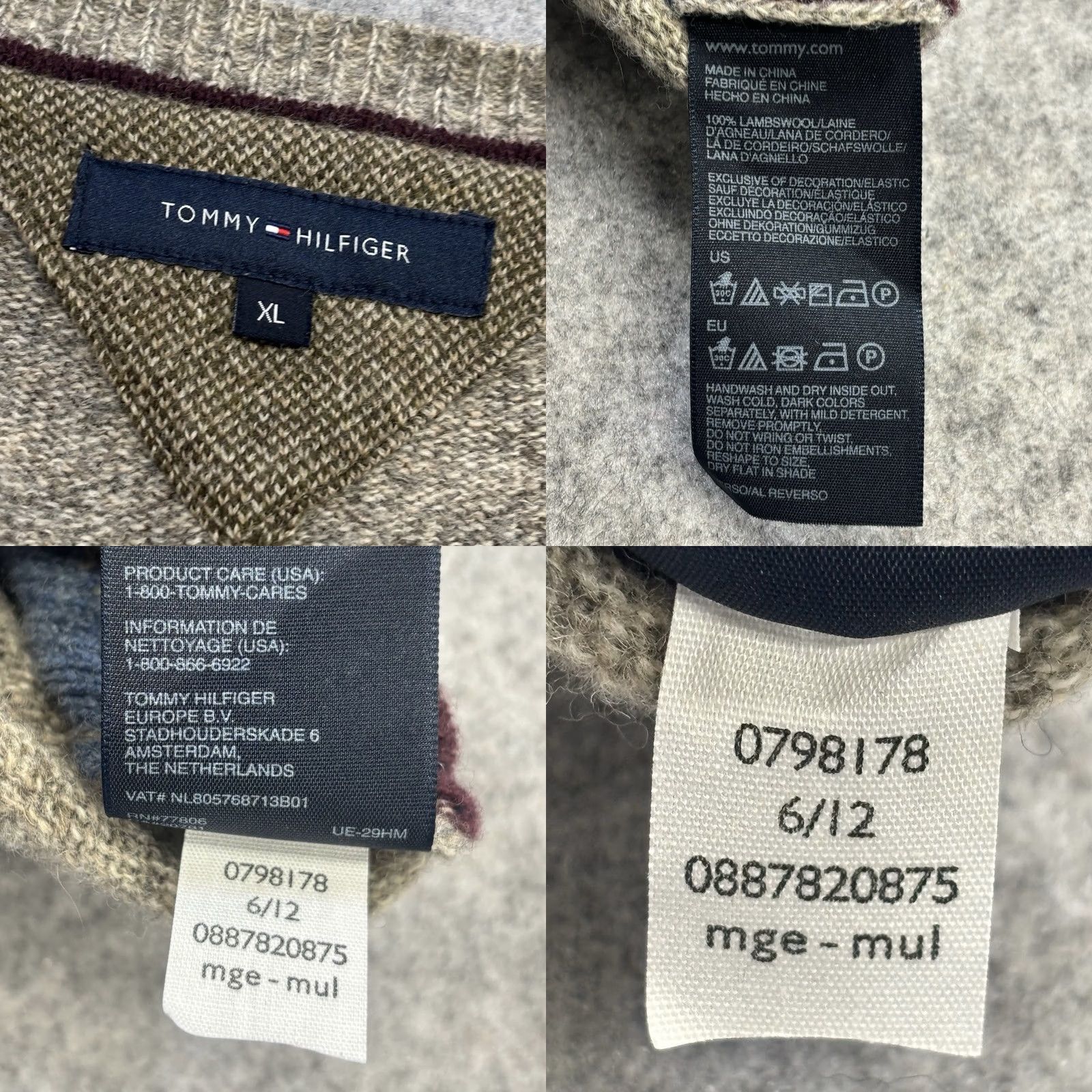 Tommy Hilfiger Tommy Hilfiger XL Lambswool Argyle Jumper Mens - Vintage Used Size US XL / EU 56 / 4 - 8 Thumbnail