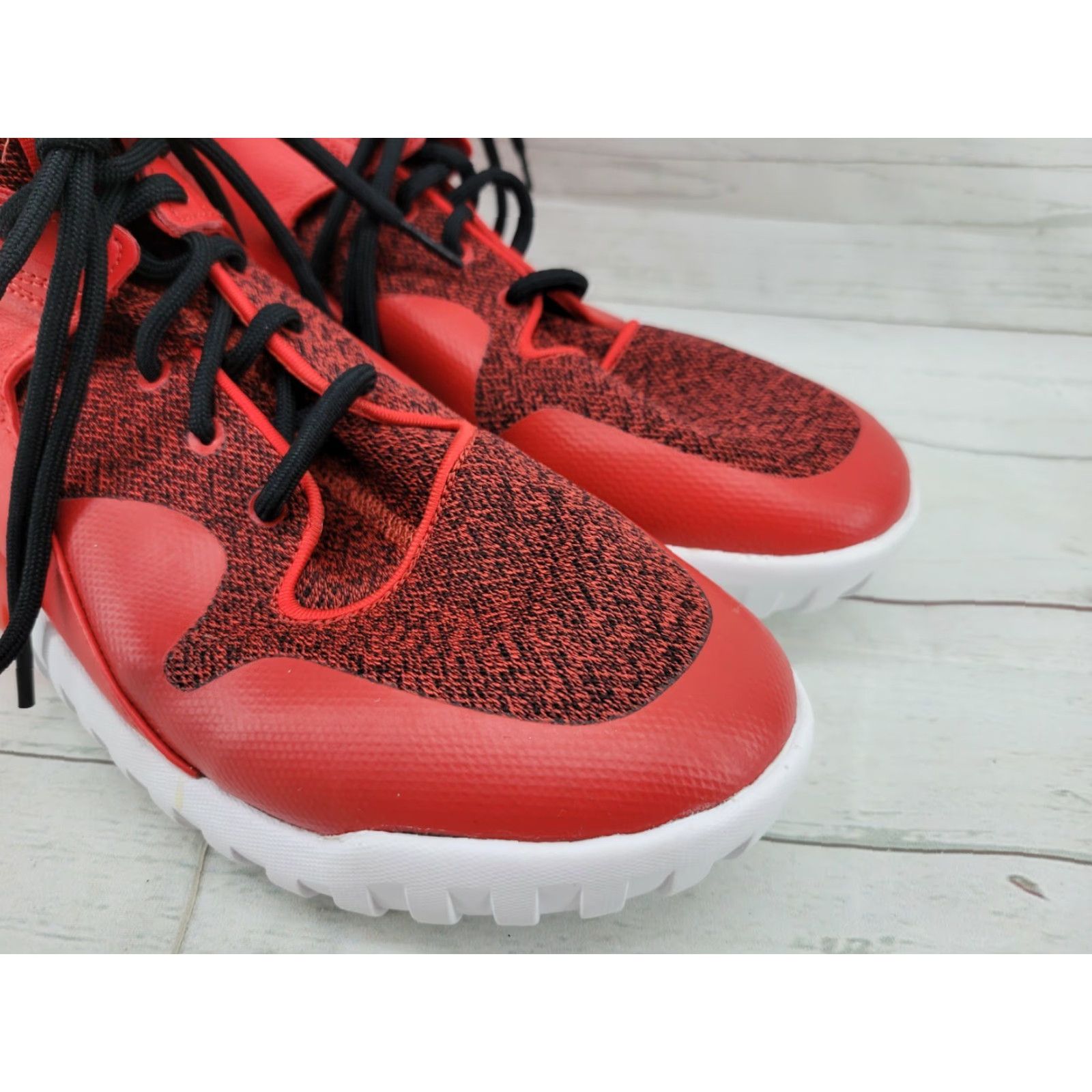 Adidas Adidas Tubular X Lace Up Red/Black Men’s Size 13 Sneaker High Top Leather + Textile Cushioned Urban Athletic Originals 90s Size US 13 / EU 46 - 2 Thumbnail