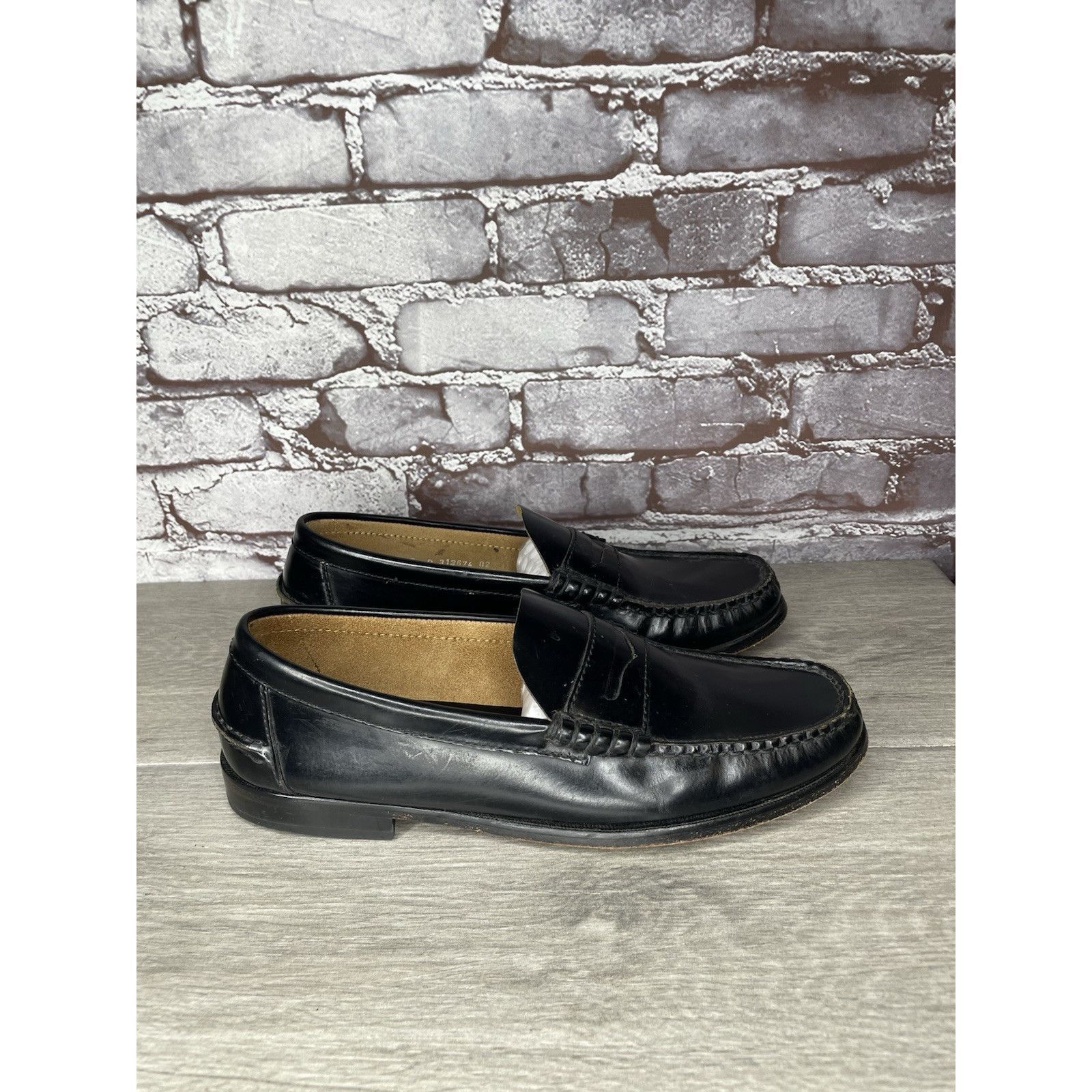 Florsheim Florsheim 1892 Black Leather Slip On Penny Loafers Dress Sho Size US 9 / EU 42 - 11 Thumbnail