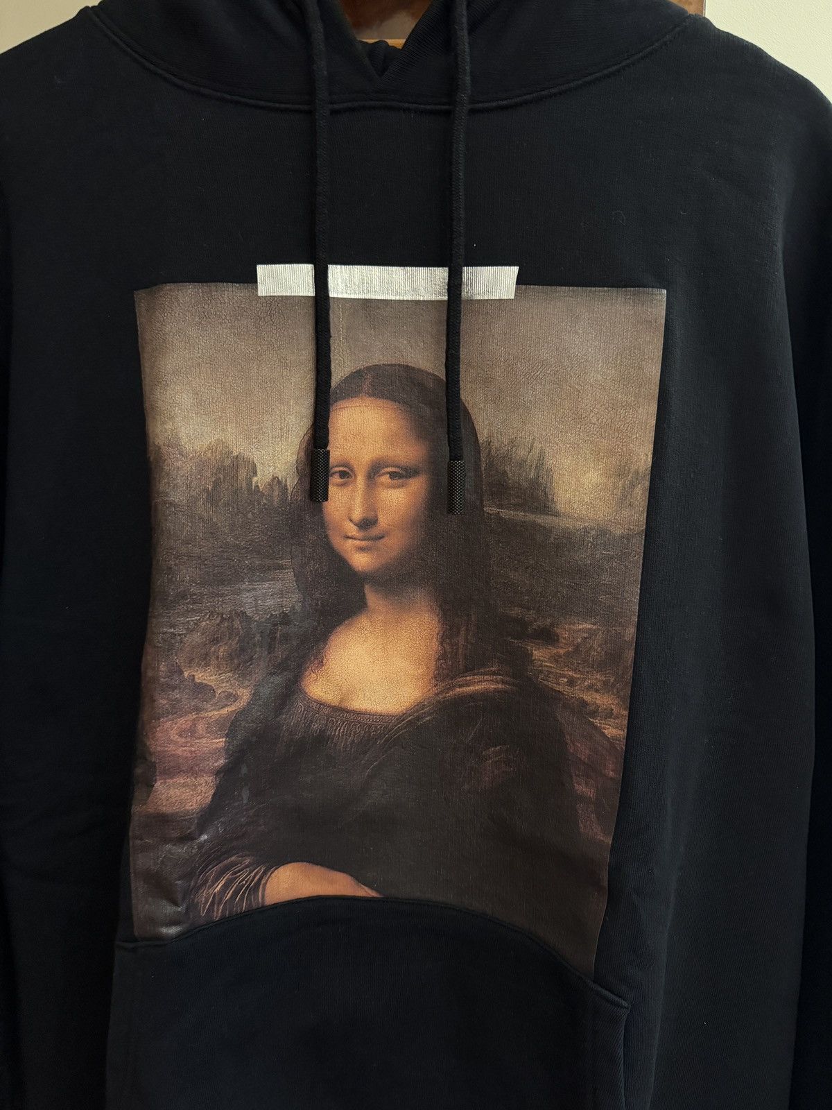 Off-White Off-White Black Mona Lisa Hoodie with Back Logo Detailing Size US M / EU 48-50 / 2 - 3 Thumbnail