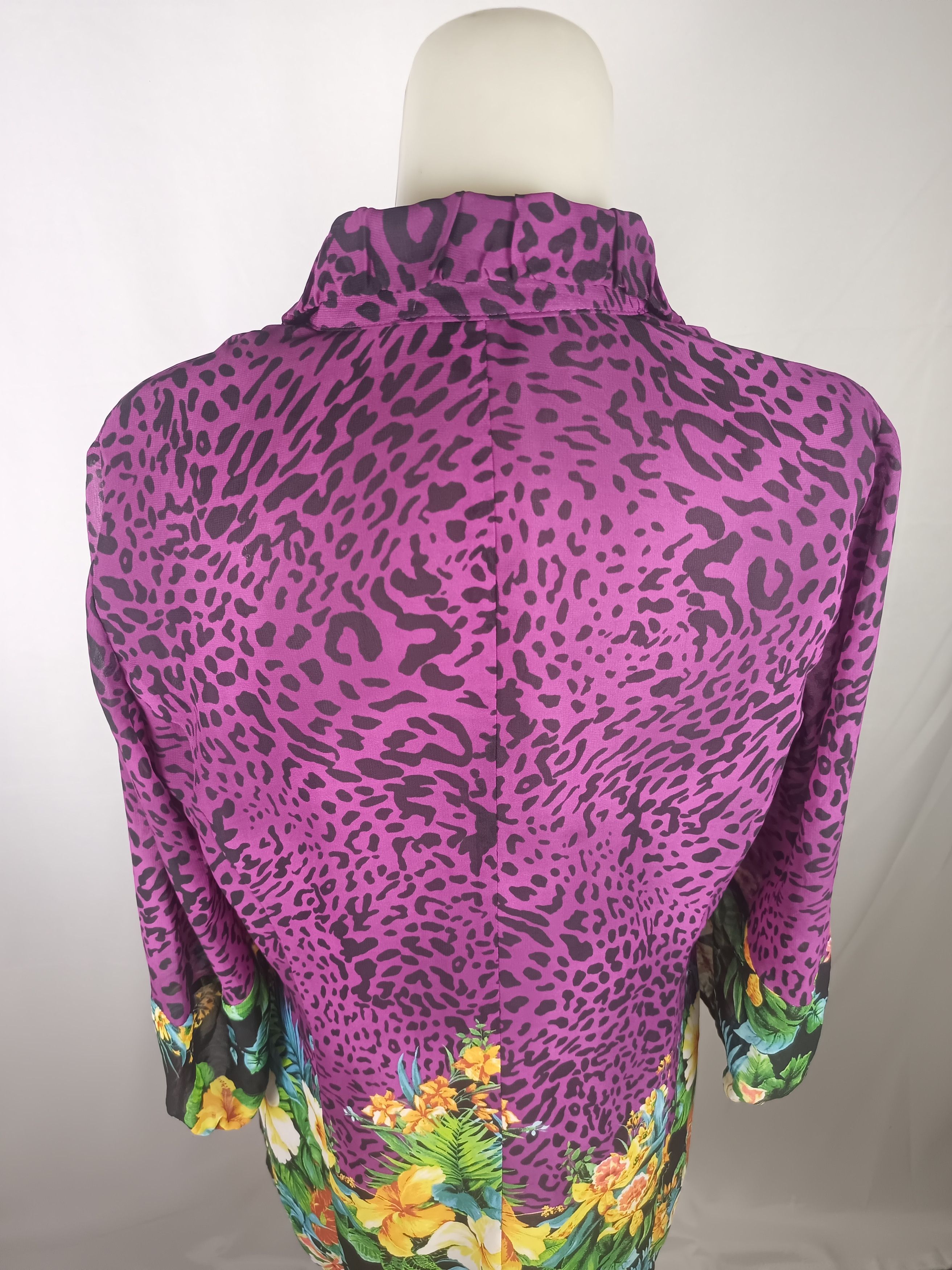 Japanese Brand Women's Chiffon Blouses Button Down Floral Leopard Print Size L / US 10 / IT 46 - 17 Thumbnail