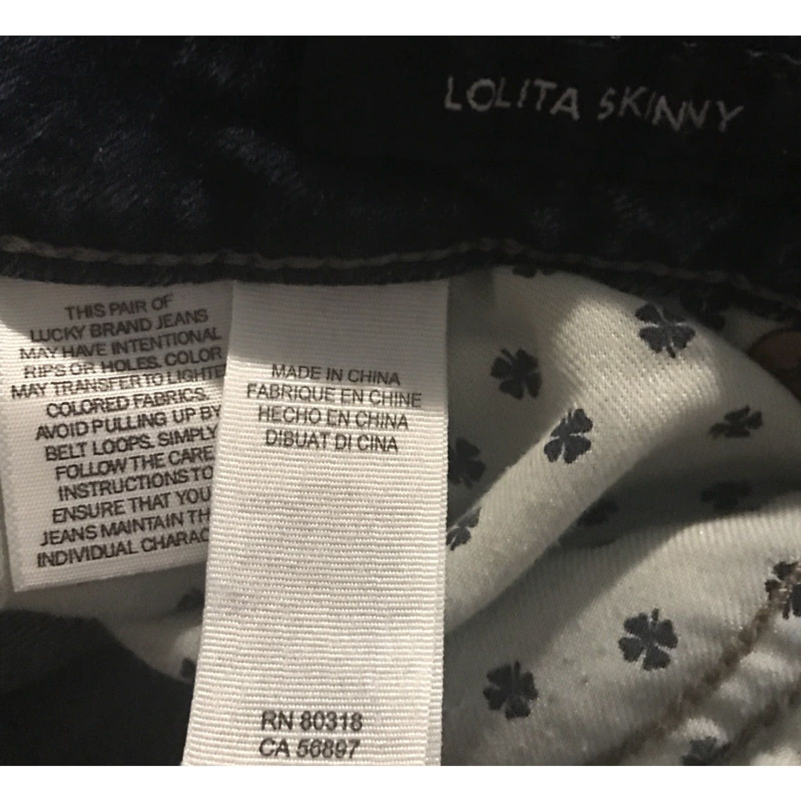 Lucky Brand Lucky Brand Jeans Women's 8/29 Stretch Distressed Hems Skinny Denim PANTS Size 30" / US 8 / IT 44 - 5 Thumbnail