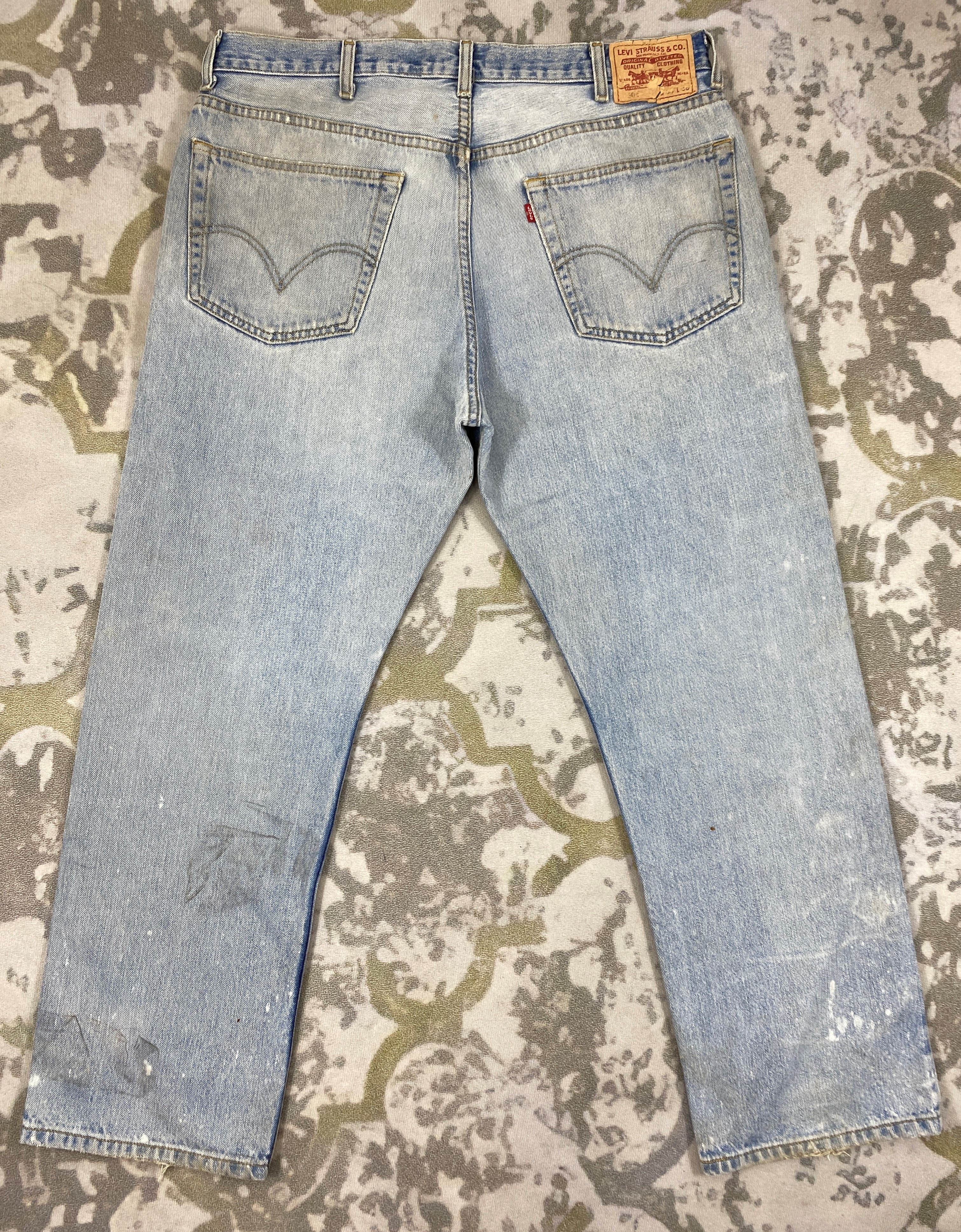 Levi's Light Blue Wash Vintage Levi's 505 37x29.5 Denim -JN1913 Size US 37 - 2 Thumbnail