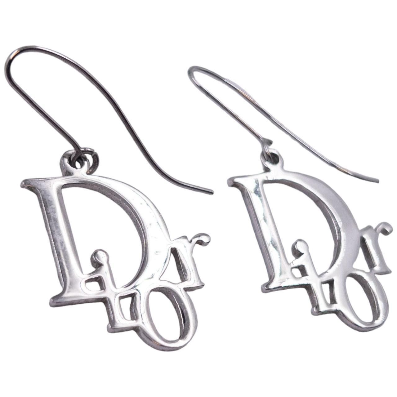Dior Vintage Dior Logo Earrings Size ONE SIZE - 1 Thumbnail