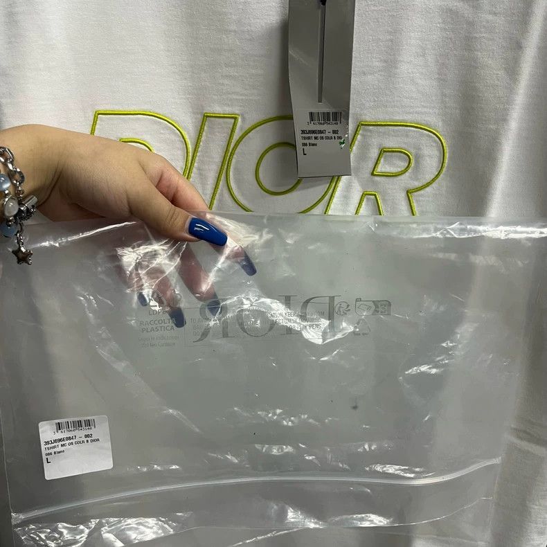 Dior DIOR White Graphic Print Short Sleeve T-2505 Size US M / EU 48-50 / 2 - 8 Thumbnail