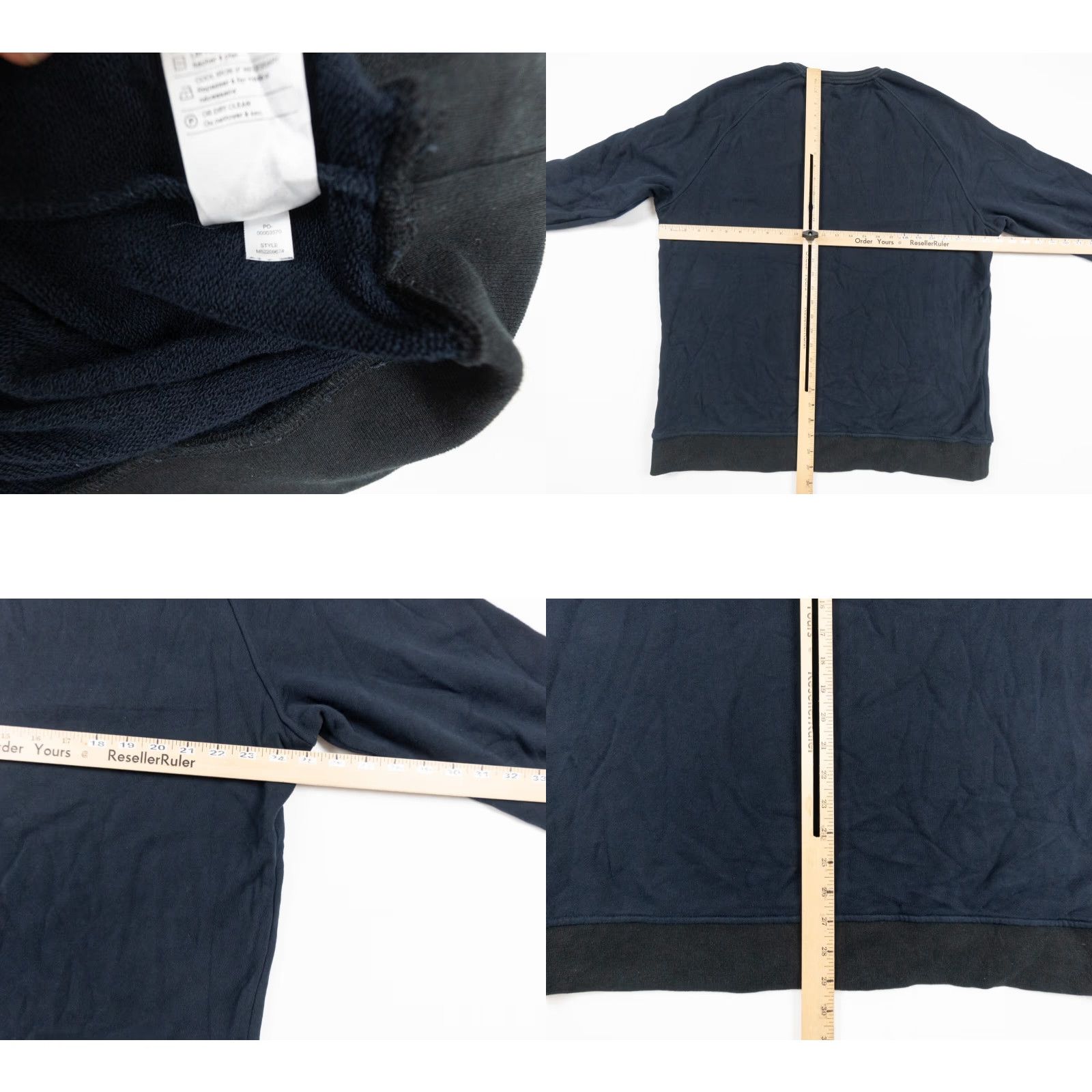 Vince Vince Men's Sweatshirt XLarge Blue Crewneck Pullover Outdoor Fleece Size US XL / EU 56 / 4 - 8 Thumbnail