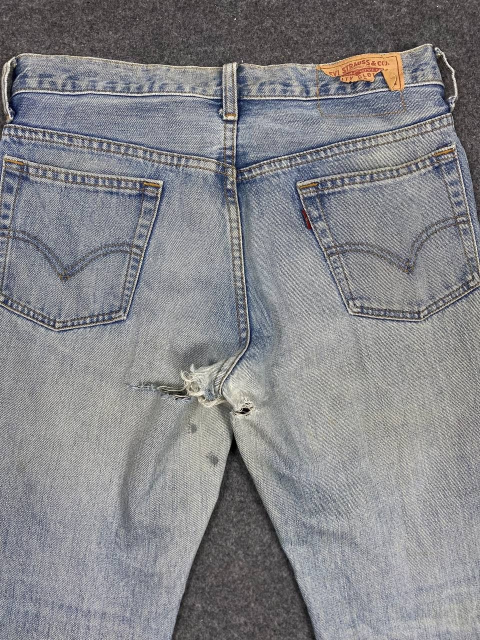 Levi's vintage levis 517 bootcut flare distressed denim nice design Size US 33 - 3 Thumbnail