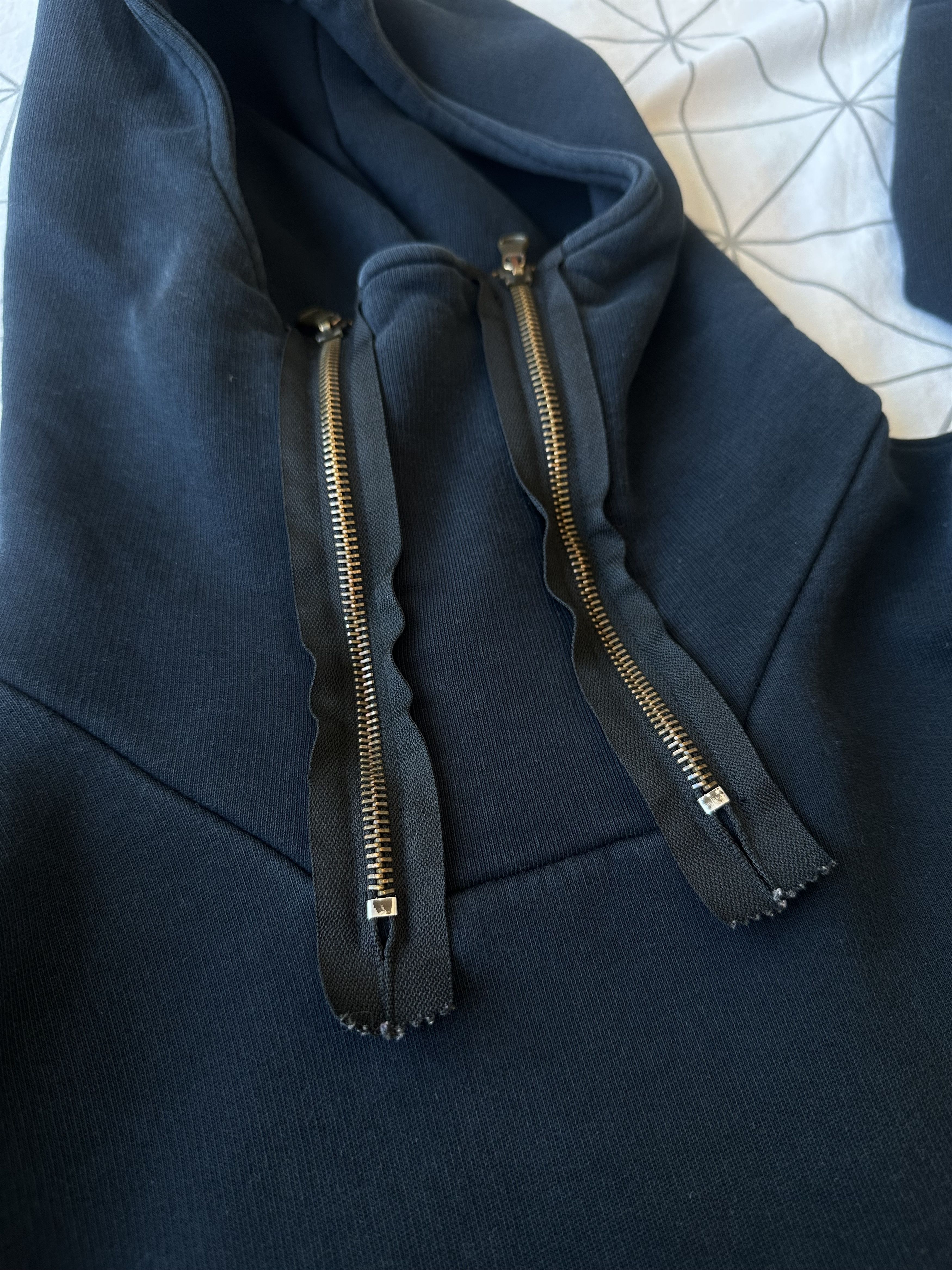 Raf Simons Raf Simons Double Zip Neck Hoodie Archive Size US L / EU 52-54 / 3 - 3 Thumbnail