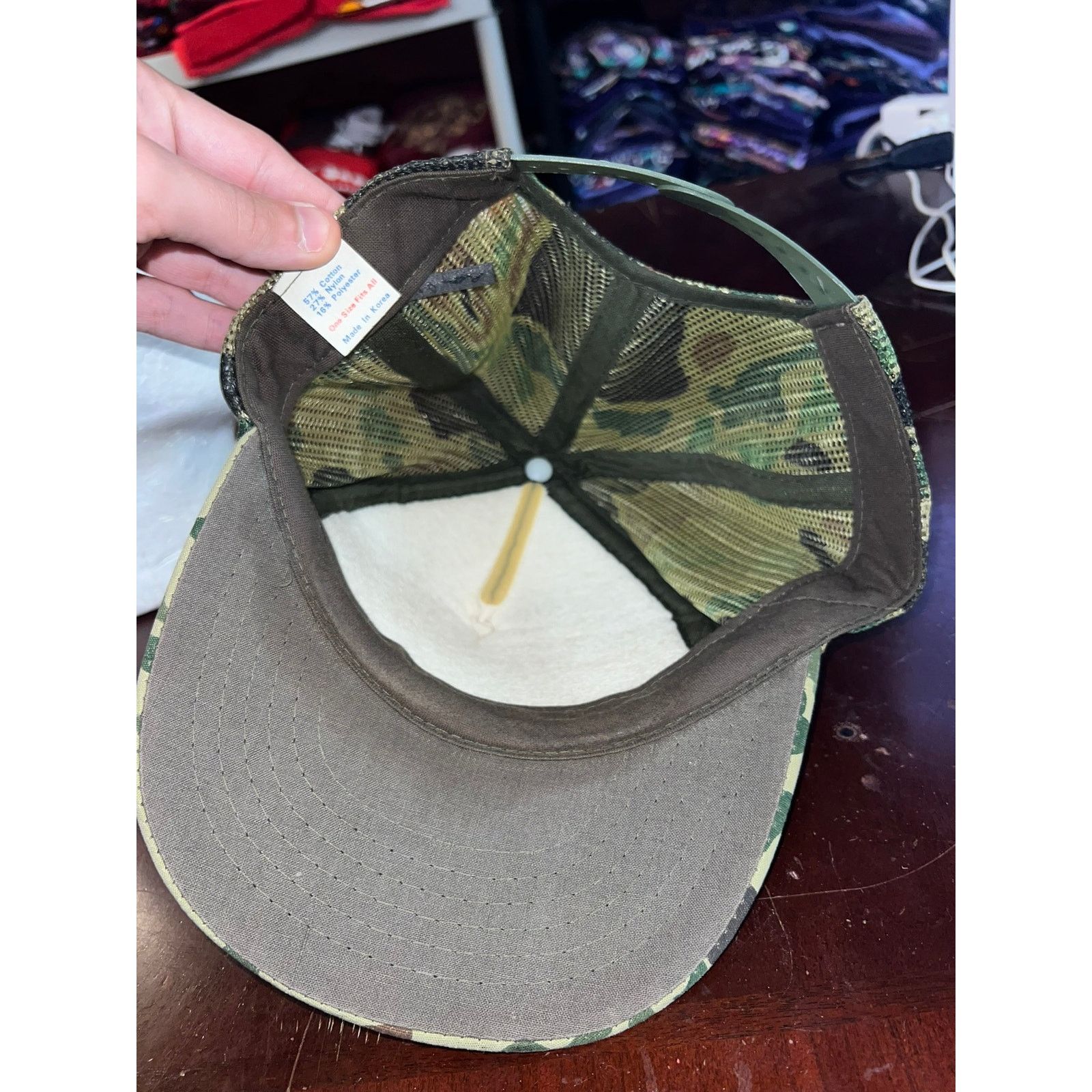 Vintage Vintage Camo Hat Fishing Hunting News Hunt Trucker Snapback Size ONE SIZE - 6 Thumbnail