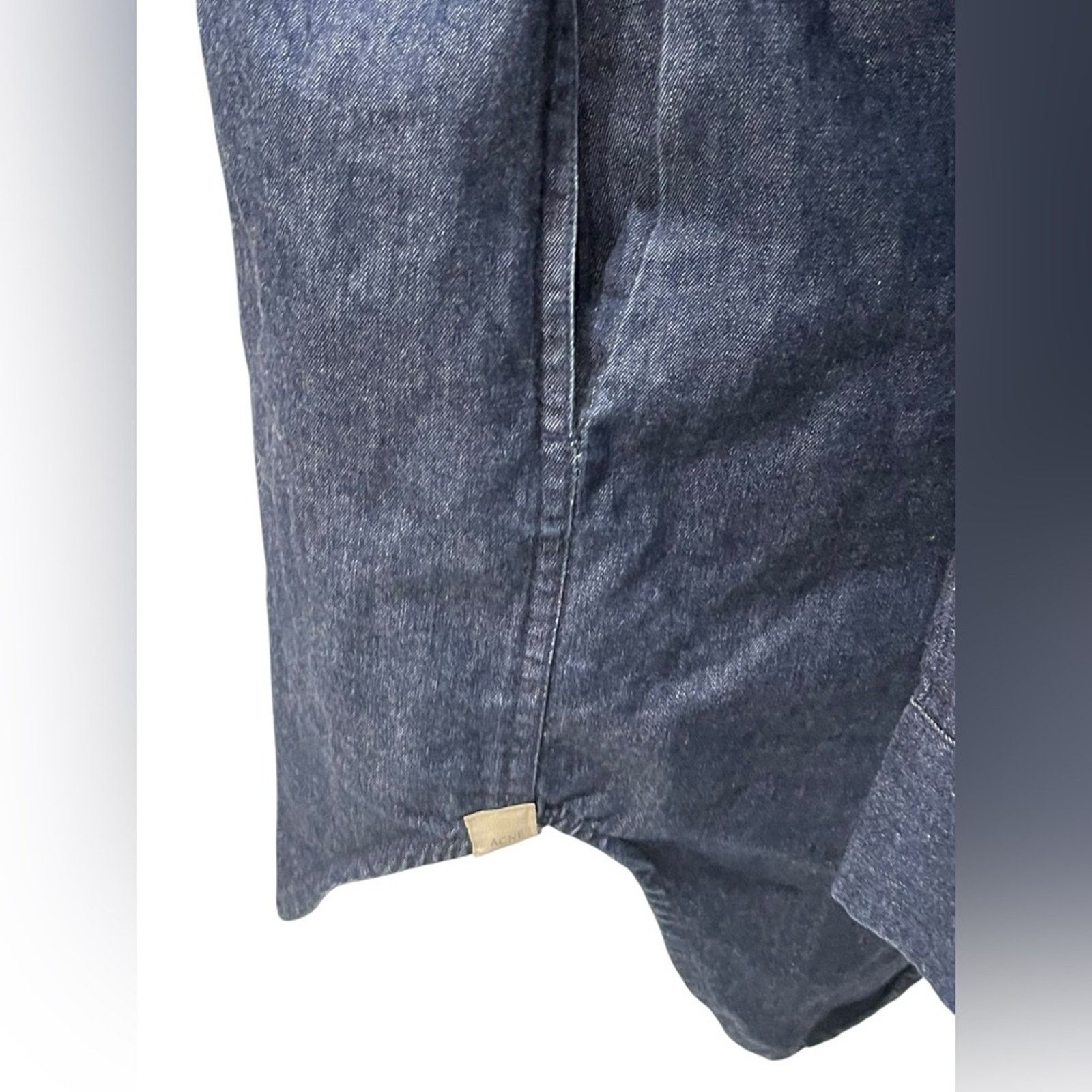 Acne Studios ACNE woman Denim shirt dress Sz:38 Size XS / US 0-2 / IT 36-38 - 7 Thumbnail